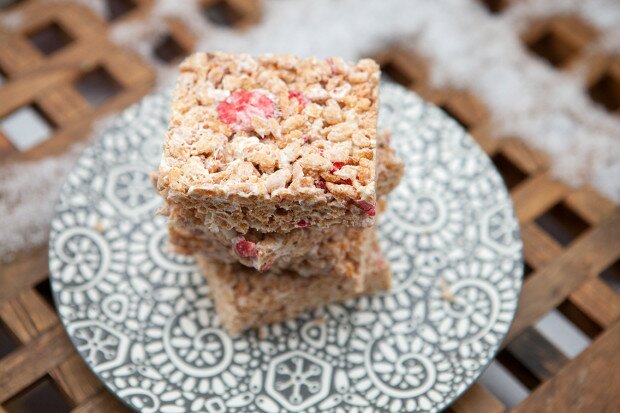 Strawberries & Cream Rice Crispies