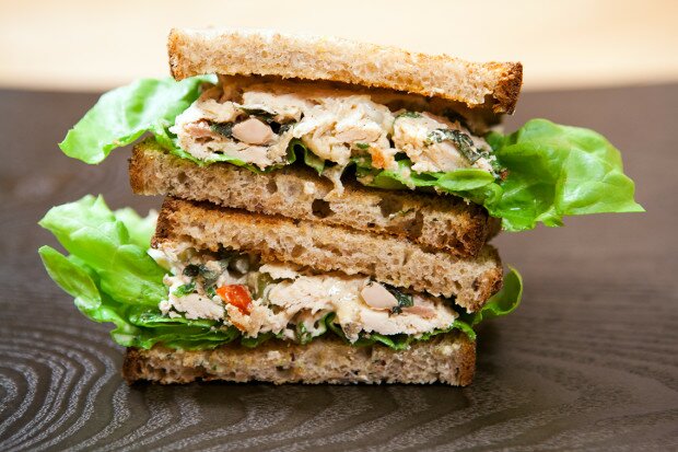 Chicken Salad with Pickled Vegetables | www.spachethespatula.com #recipe