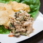 Chicken Salad with Pickled Vegetables | www.spachethespatula.com #recipe