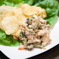 Chicken Salad with Pickled Vegetables | www.spachethespatula.com #recipe