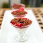 Vanilla Bean Panna Cotta with Blood Orange Syrup and Chocolate Cookie Crumble | www.spachethespatula.com #recipe