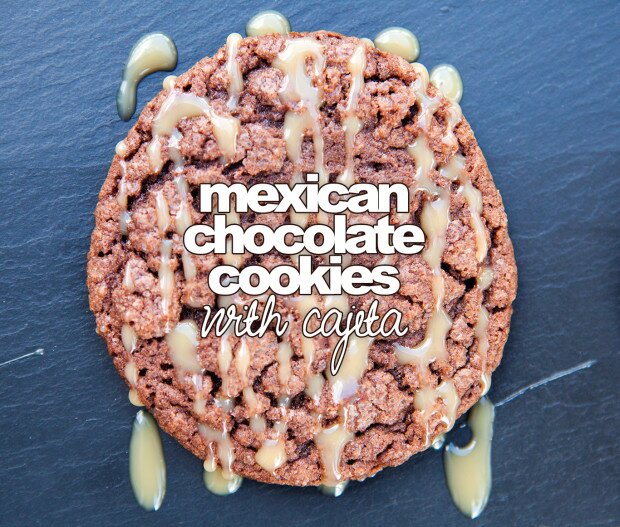 Mexican Chocolate Cookies with Cajeta | www.spachethespatula.com #recipe