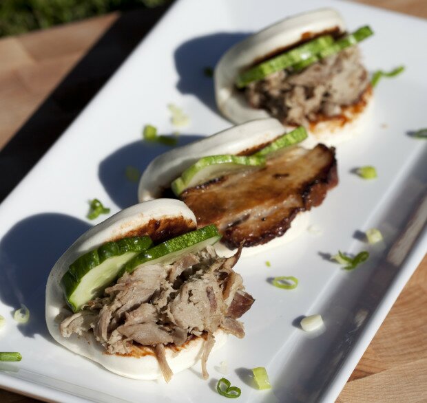 Pork Buns with Pork Belly or Pulled Pork Shoulder