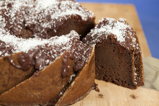 Salted Coconut-Chocolate Bundt Cake