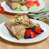 Blackened Chicken Salad Wraps | www.spachethespatula.com #recipe