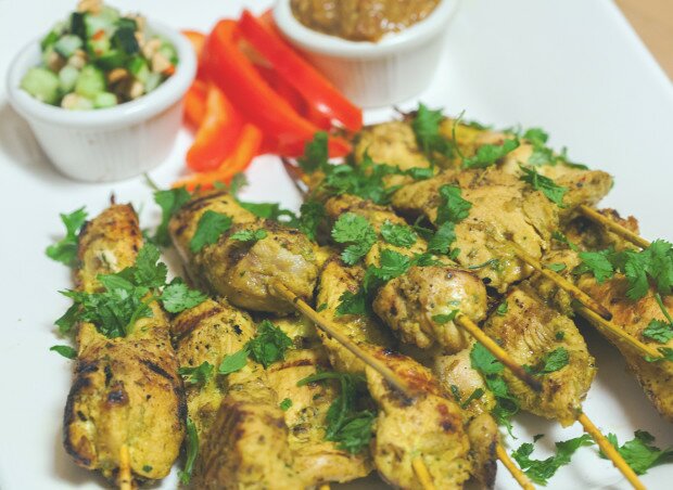 Chicken Satay (Sa-Te Kai) | www.spachethespatula.com #recipe