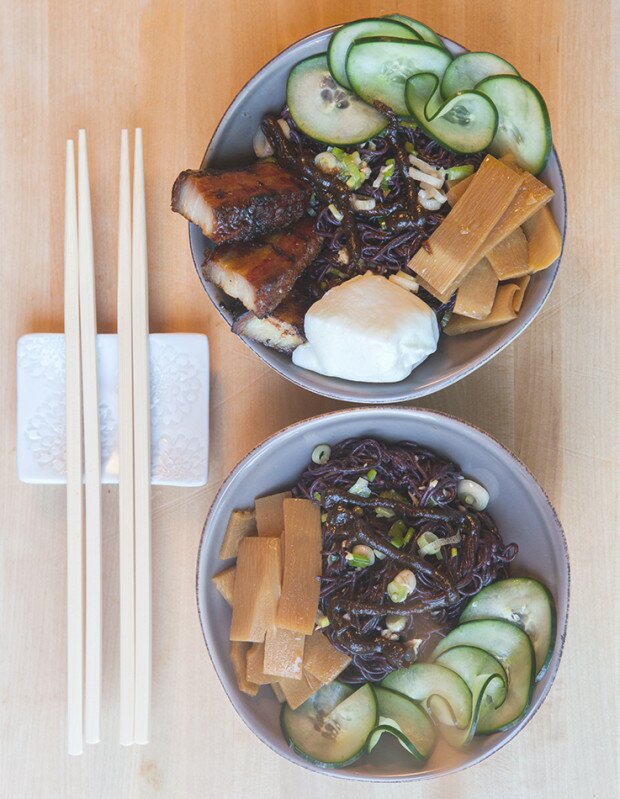 Ginger-Scallion Noodles | www.spachethespatula.com #recipe