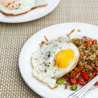 Pesto Fried Rice | www.spachethespatula.com #recipe