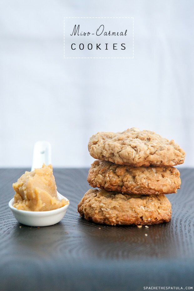 Miso-Oatmeal Cookies | www.spachethespatula.com #recipe