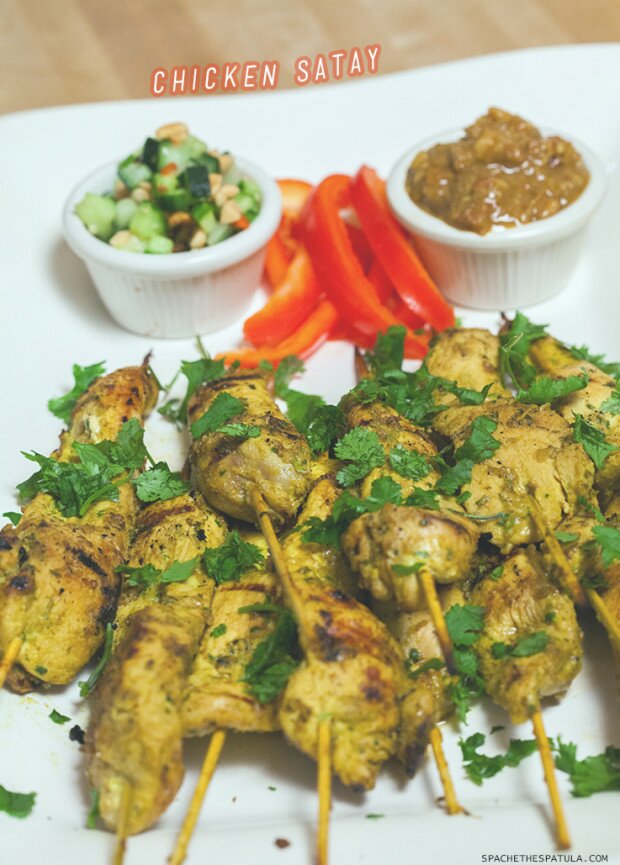 Chicken Satay (Sa-Te Kai) | www.spachethespatula.com #recipe