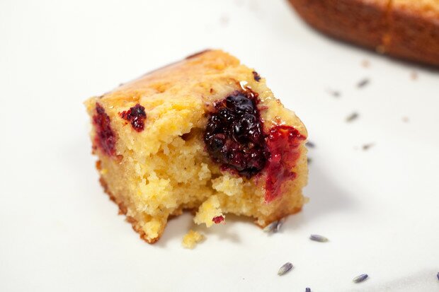 Blackberry-Lavender Cornbread | www.spachethespatula.com #recipe