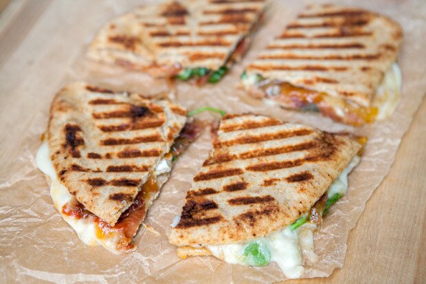 Brie and Prosciutto Panini with Mango Chutney | www.spachethespatula.com #recipe