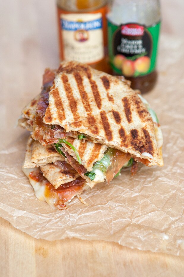 Brie and Prosciutto Panini with Mango Chutney | www.spachethespatula.com #recipe