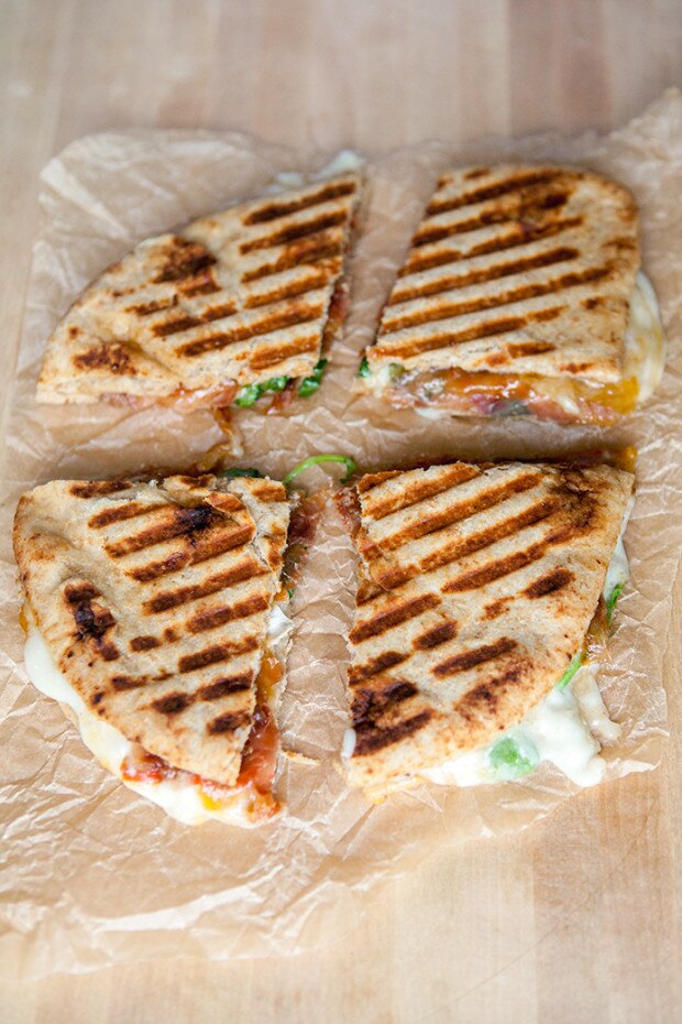 Brie and Prosciutto Panini with Mango Chutney | www.spachethespatula.com #recipe