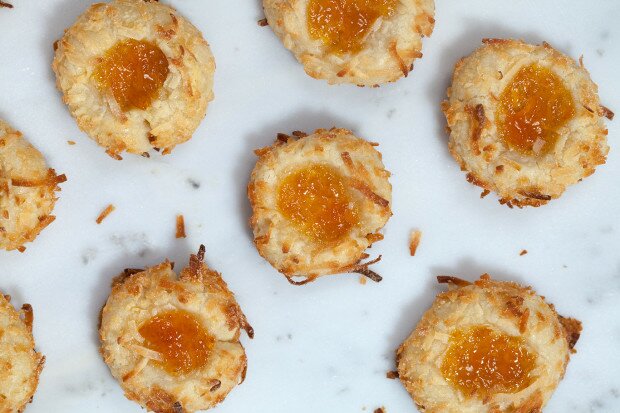 Ina's Coconut Thumbprint Cookies | www.spachethespatula.com #recipe