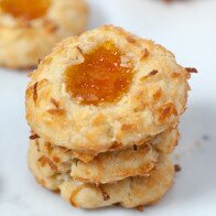 Ina's Coconut Thumbprint Cookies | www.spachethespatula.com #recipe