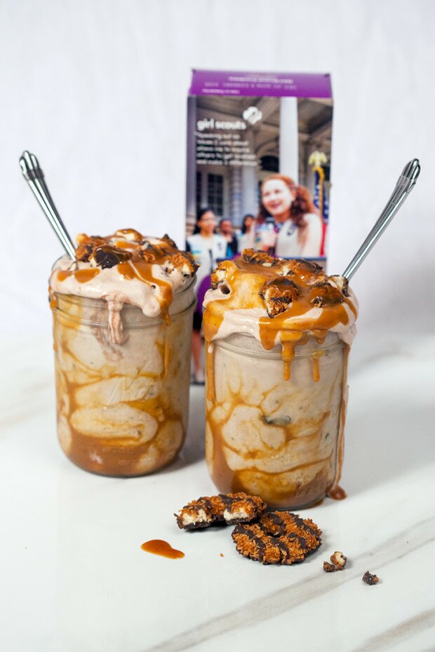 Samoa Blizzard | www.spachethespatula.com #recipe