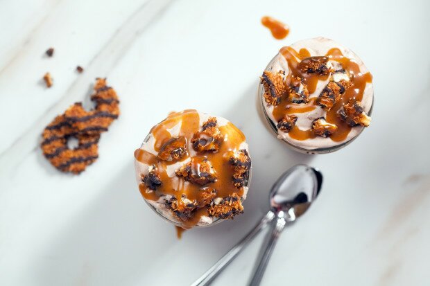 Samoa Blizzard | www.spachethespatula.com #recipe