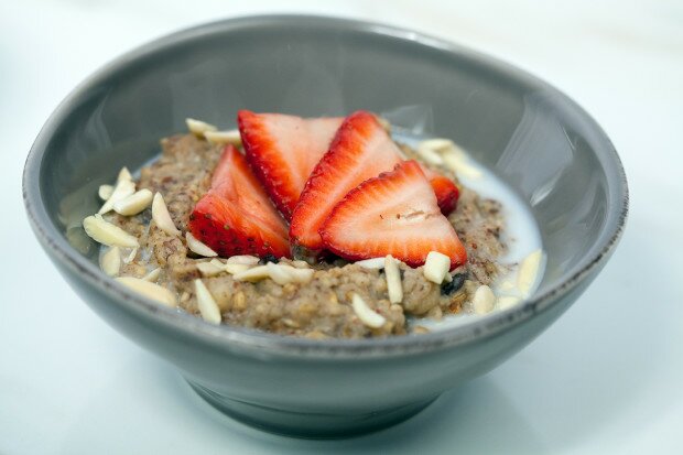 Spiced Banana Steel-Cut Oats | www.spachethespatula.com #recipe