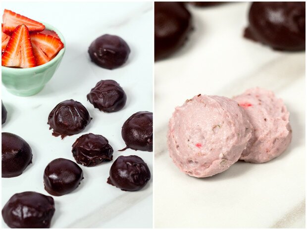 Strawberry-Coconut Truffles | www.spachethespatula.com #recipe