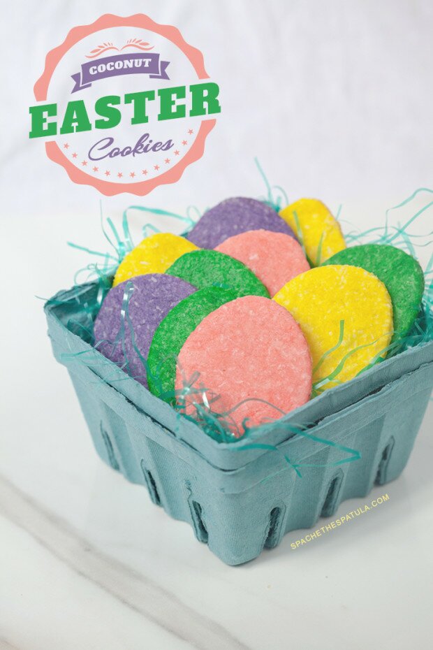 Coconut Easter Cookies | www.spachethespatula.com #recipe