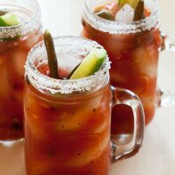 Mediterranean Bloody Marys | www.spachethespatula.com #recipe