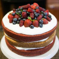 Red, White, and Blue Cake | www.spachethespatula.com #recipe