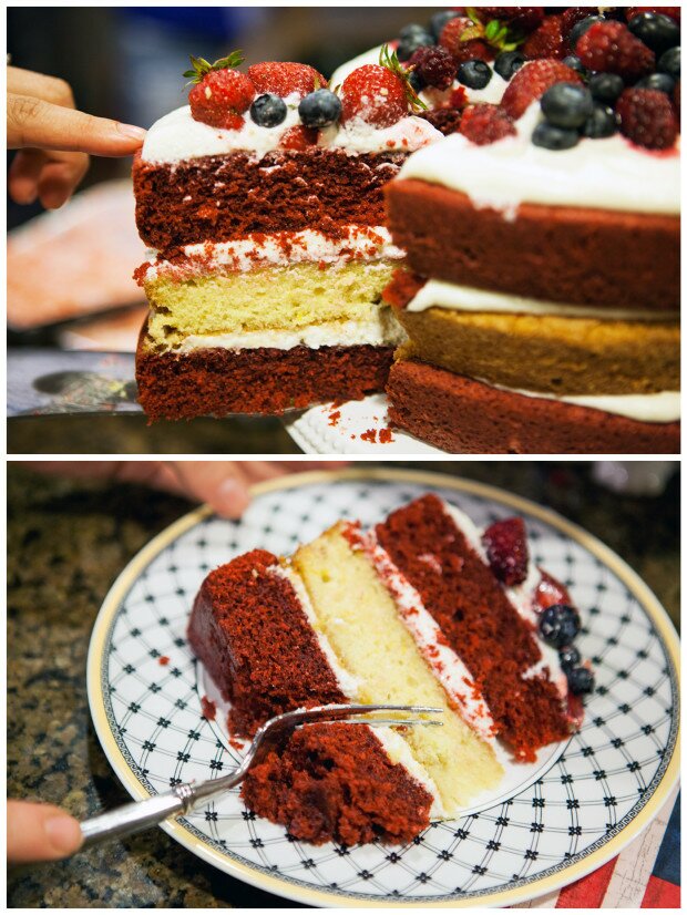 Fourth of July Cake | www.spachethespatula.com #recipe