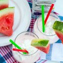 Spiked Watermelon Milkshakes | www.spachethespatula.com #recipe