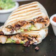 You can use any white fish in these flavorful, simple burritos, packed with cilantro-lime rice, and black beans cooked in tomato juice! | www.spachethespatula.com #recipe