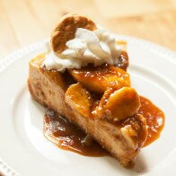 A Do-Si-Do Girl Scout cookie base, a peanut butter & banana cheesecake filling, and a bananas foster topping...it doesn't get any better than this folks! | www.spachethespatula.com #recipe