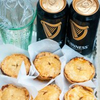 Buttery, flakey hand pies filled with the best beef and Guinness beer filling! Perfect for St. Patrick's Day! | www.spachethespatula.com #recipe