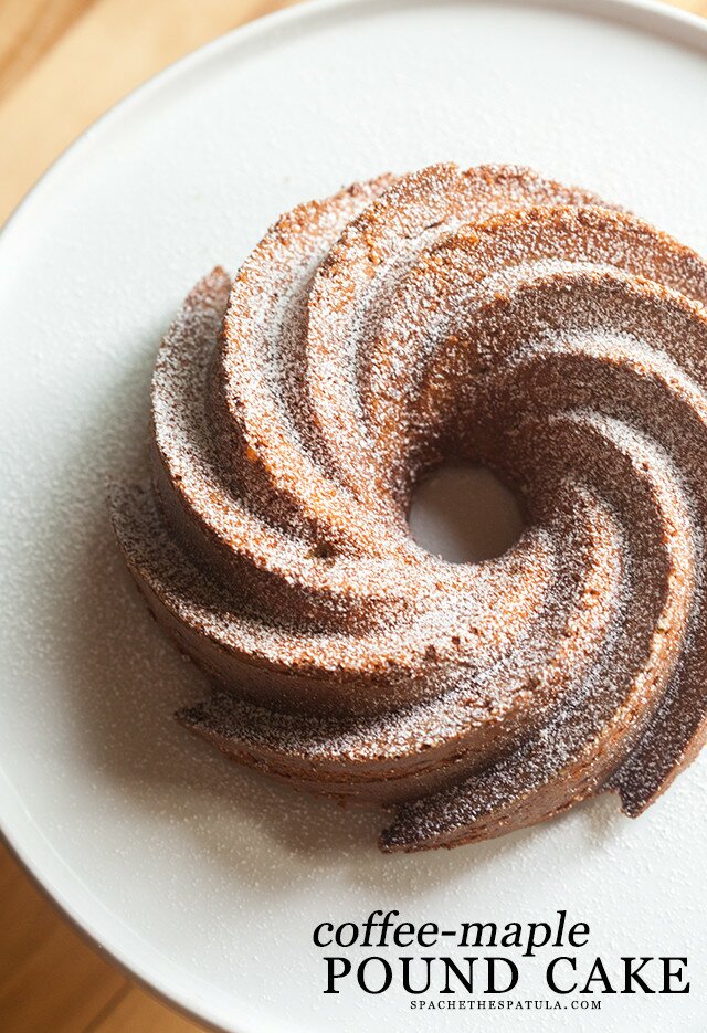 This super moist pound cake is fantastic for breakfast of brunch, or awesome for dessert when toasted and served with ice cream! | www.spachethespatula.com #recipe