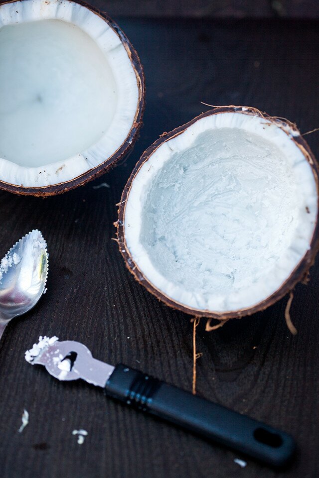 A vibrantly refreshing and tropical fruit salad full of fresh coconut! | www.spachethespatula.com #recipe