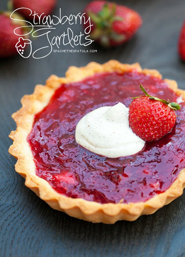 These adorable little tarts are the best way to use your Spring strawberries! | www.spachethespatula.com #recipe