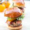 The BEST moist and most flavorful turkey burgers you will ever eat, with all the flavors of a BLT! |www.spachethespatula.com #recipe