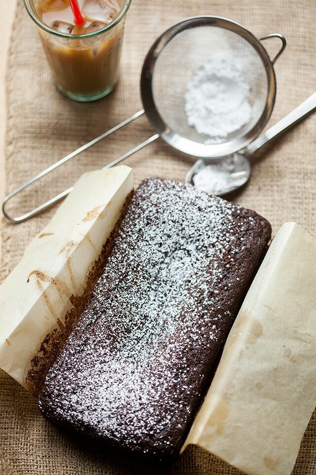 This gingerbread is sticky, moist, and full of holiday flavor...even PUMPKIN! | www.spachethespatula.com #recipe