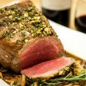 Wow your dinner guests with this aromatic rosemary and garlic roast that is so simple to make, and complete with a beautiful presentation paired with Rioja Reserva wines | www.spachethespatula.com #recipe