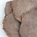 This spongy, slightly sour flatbread is an important part of any Ethiopian feast! | www.spachethespatula.com #recipe #vegan #glutenfree