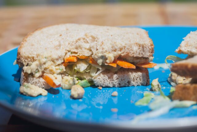 Creamy, crunchy, and totally tasty---the best sandwich you've probably never tried | www.spachethespatula.com #recipe #vegan