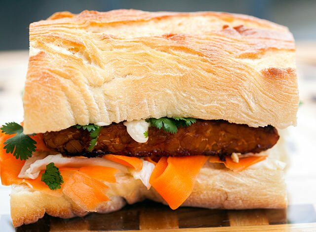 Sticky-sweet, sorta spicy, and vibrantly fresh---this banh mi will knock yours socks off! | www.spachethespatula.com #recipe #vegan