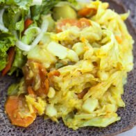 This veggie side is full of flavor, and a perfect compliment to other Ethiopian offerings! | www.spachethespatula.com #recipe #vegan