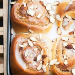 These sticky sweet coconut-almond treats are soft, fluffy, insanely delicious, and somehow #vegan |www.spachethespatula.com #recipe