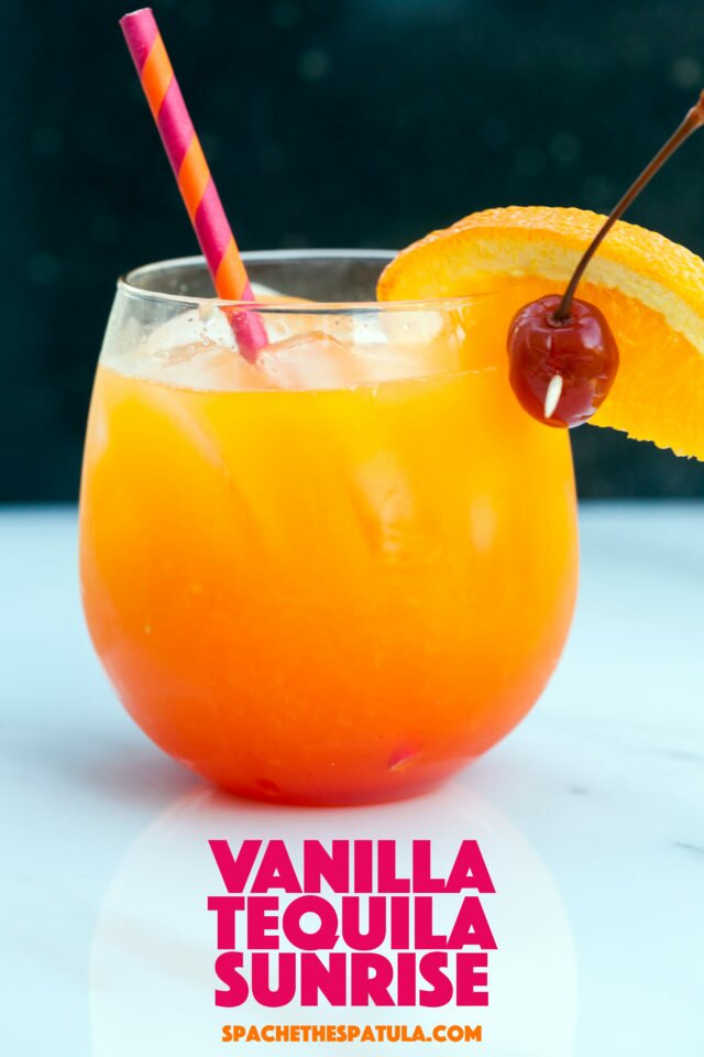 A tiny twist on this tequila brunch cocktail gives it a creamsicle flavor! | www.spachethespatula.com #recipe